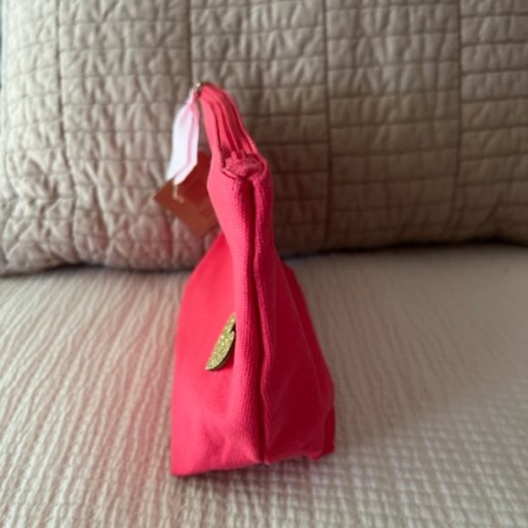 CLARINS RED FABRIC MY FAVORITES MAKE UP POUCH NEW - Picture 2 of 2